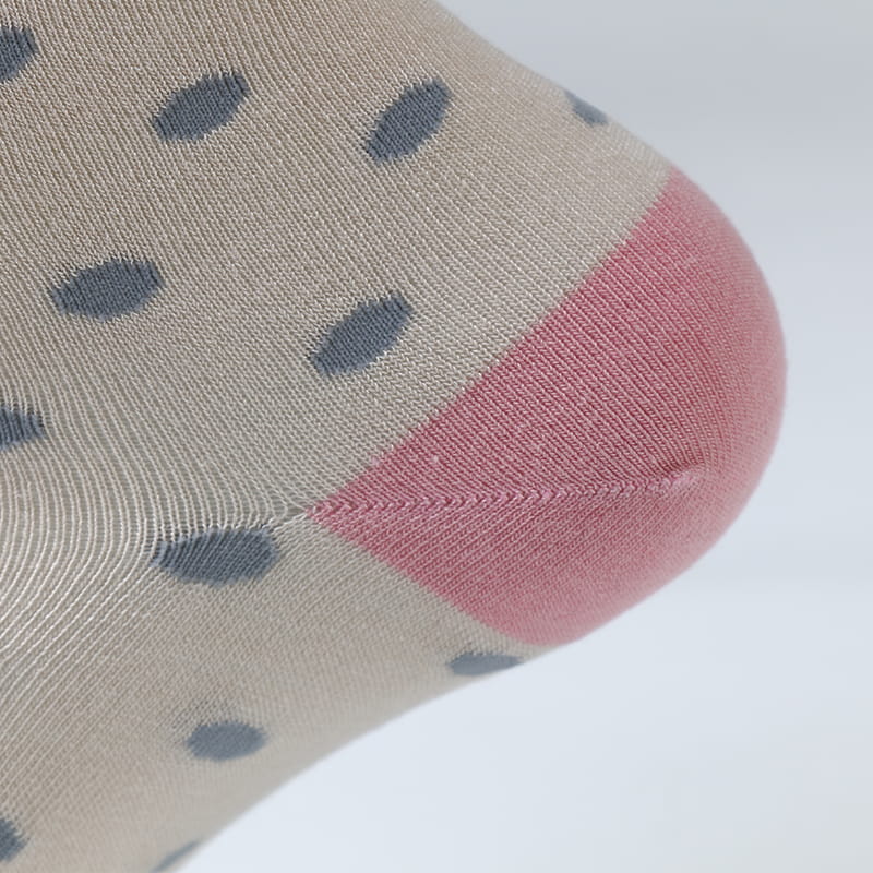 Moda Dot Spun Silk Jacquard Super Soft Lady Socks