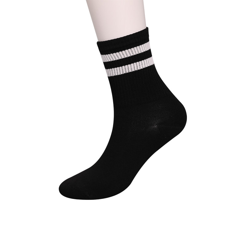 Nylon de seda macio coberto com amônia 2 tiras horizontais e meias femininas reforçadas costuradas à mão WSD1536