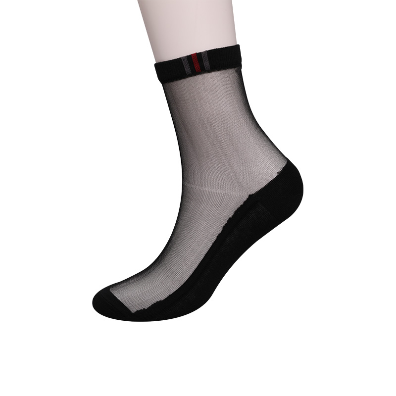 Moda casual primavera e verão meias masculinas de algodão Luokou listrado vertical flores frescas solas antiderrapantes meias masculinas WSD2711