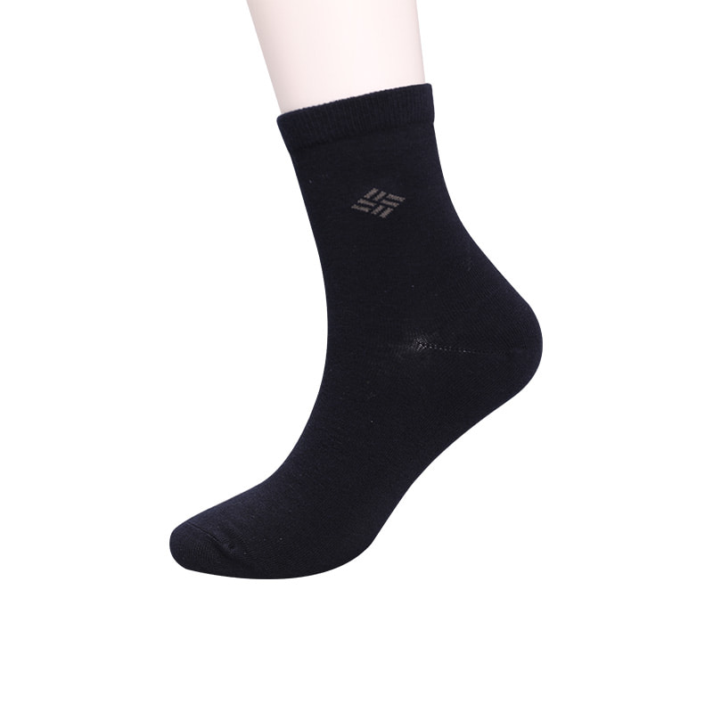 Meias de algodão penteado envoltas em amônia 98% fio de algodão pequeno jacquard costurado à mão outono e inverno meias masculinas WSD2581