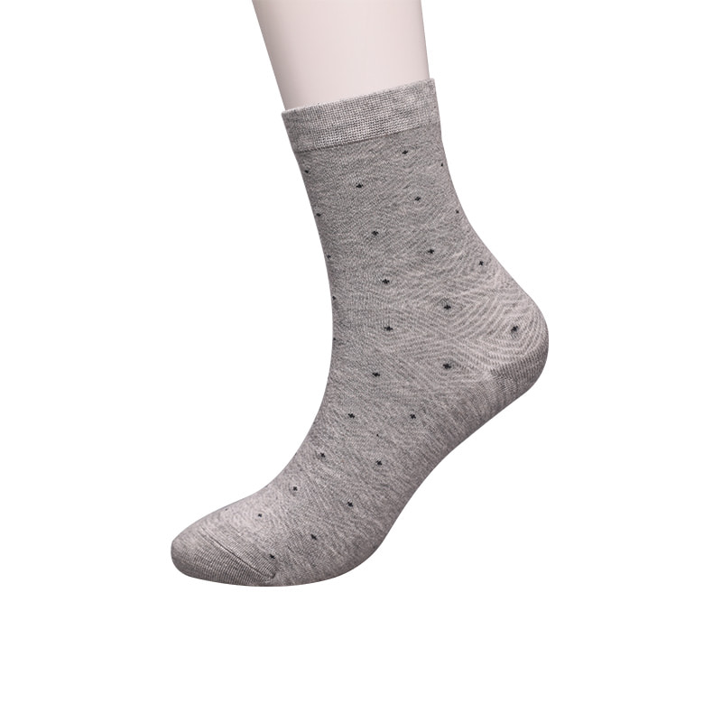 Nylon de seda fiado macio envolto em amônia, invisível em forma de diamante pequeno ponto jacquard costurado à mão meias masculinas grossas de inverno WSD2851