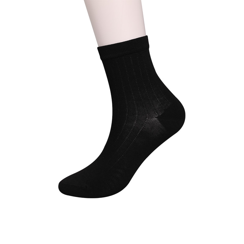 Coleção Modal Círculo Listra Vertical Flor Macia Costurada à Mão Meias Masculinas Casuais WSD2802
