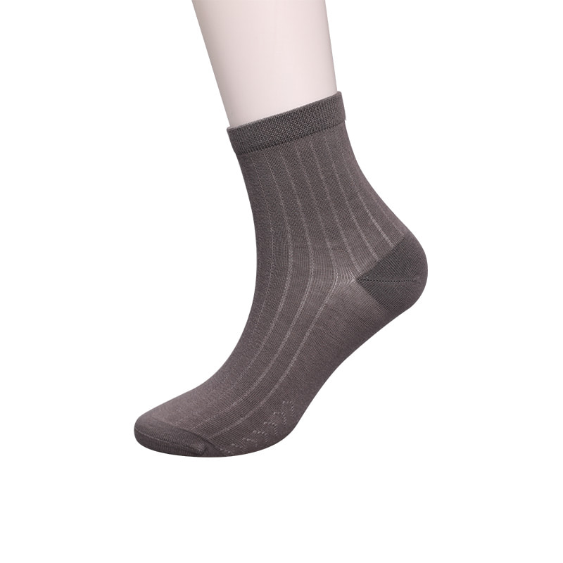 Coleção Modal Círculo Listra Vertical Flor Macia Costurada à Mão Meias Masculinas Casuais WSD2802
