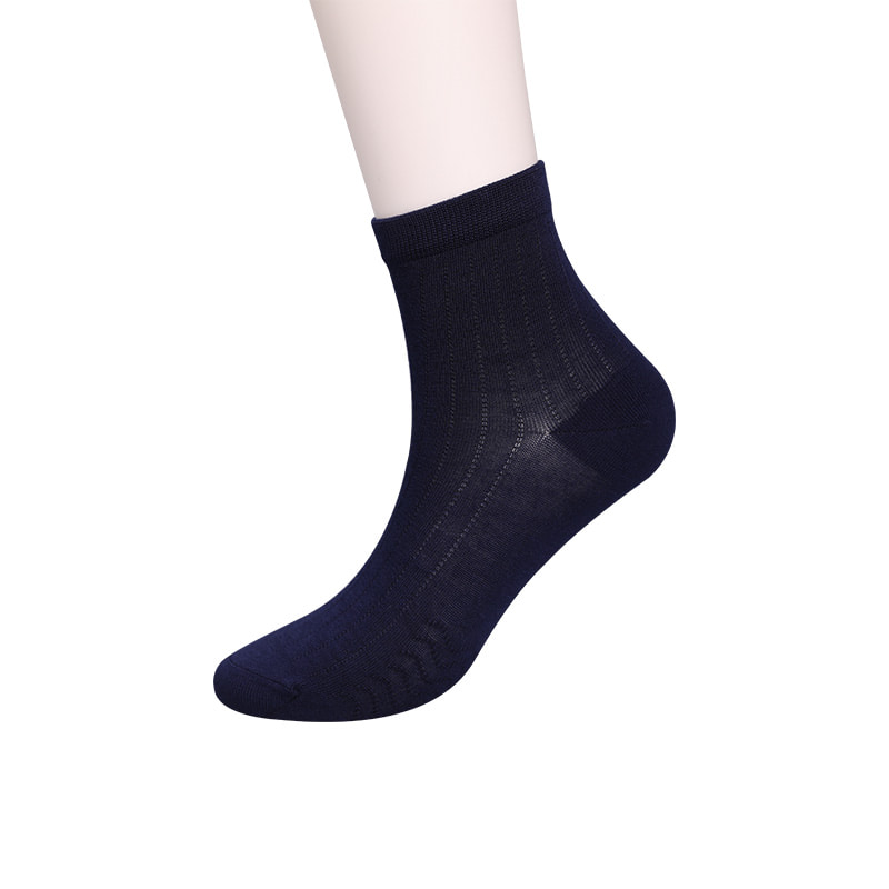 Coleção Modal Círculo Listra Vertical Flor Macia Costurada à Mão Meias Masculinas Casuais WSD2802