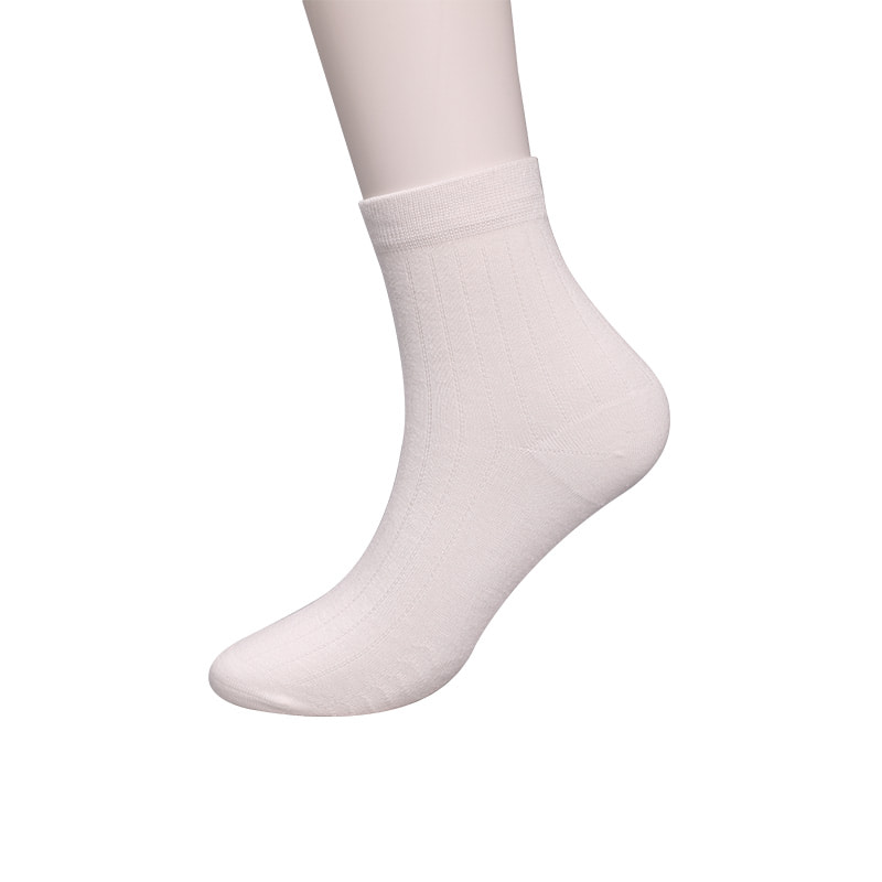 Coleção Modal Círculo Listra Vertical Flor Macia Costurada à Mão Meias Masculinas Casuais WSD2802