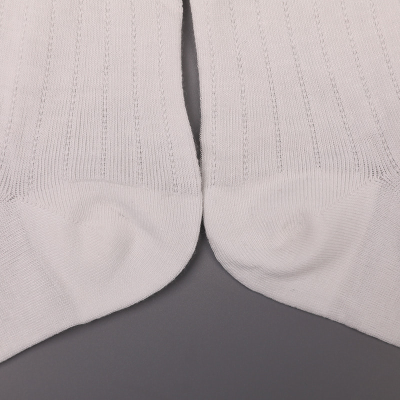 Coleção Modal Círculo Listra Vertical Flor Macia Costurada à Mão Meias Masculinas Casuais WSD2802