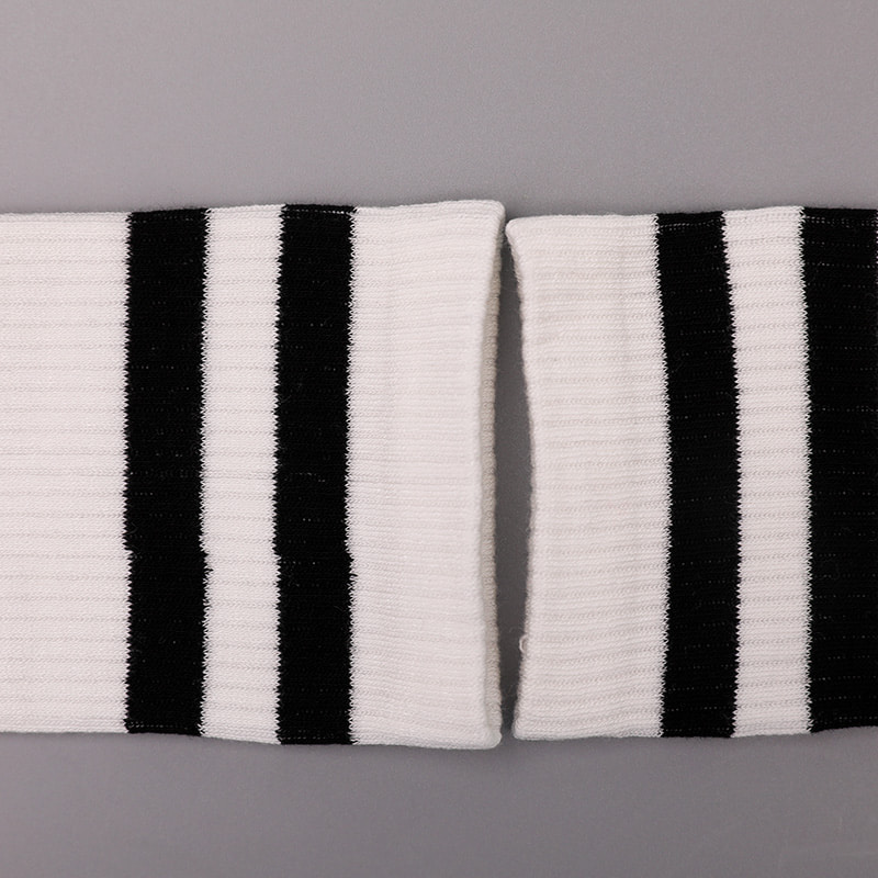 Nylon de seda macio coberto com amônia 2 tiras horizontais e meias femininas reforçadas costuradas à mão WSD1536