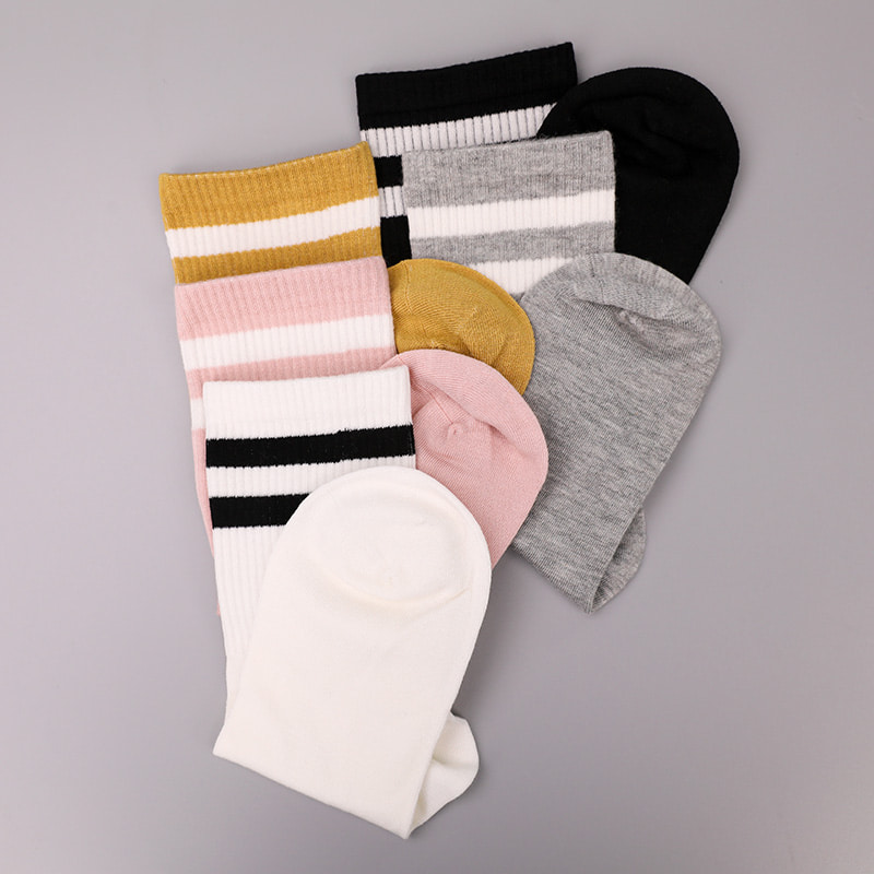 Nylon de seda macio coberto com amônia 2 tiras horizontais e meias femininas reforçadas costuradas à mão WSD1536