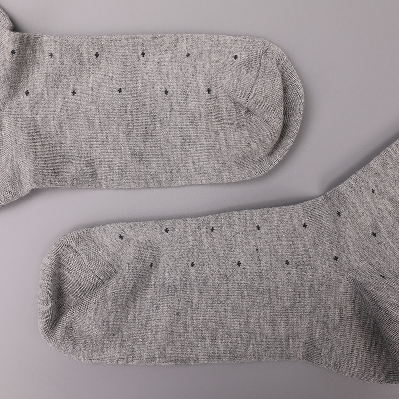 Nylon de seda fiado macio envolto em amônia, invisível em forma de diamante pequeno ponto jacquard costurado à mão meias masculinas grossas de inverno WSD2851