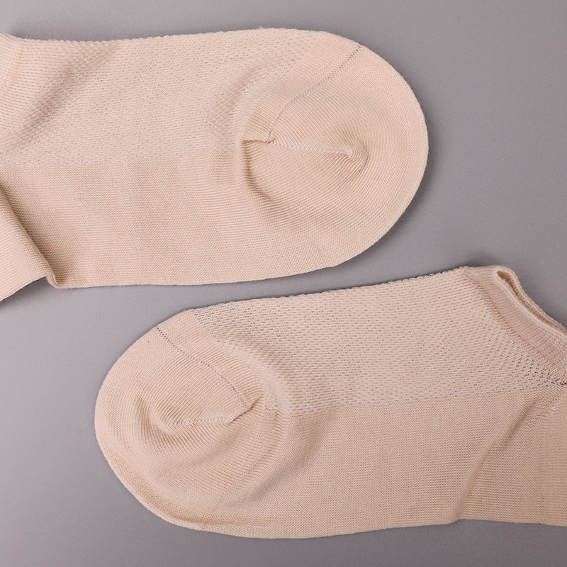 Meias femininas ultrafinas penteadas de algodão, náilon e elastano de meia malha lisa costuradas à mão WSD1673