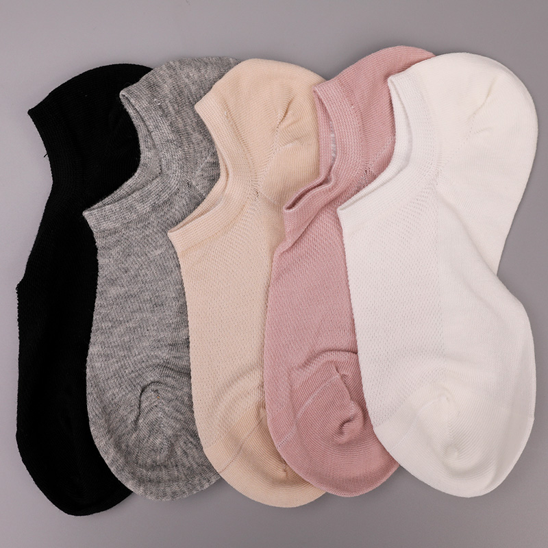 Meias femininas ultrafinas penteadas de algodão, náilon e elastano de meia malha lisa costuradas à mão WSD1673