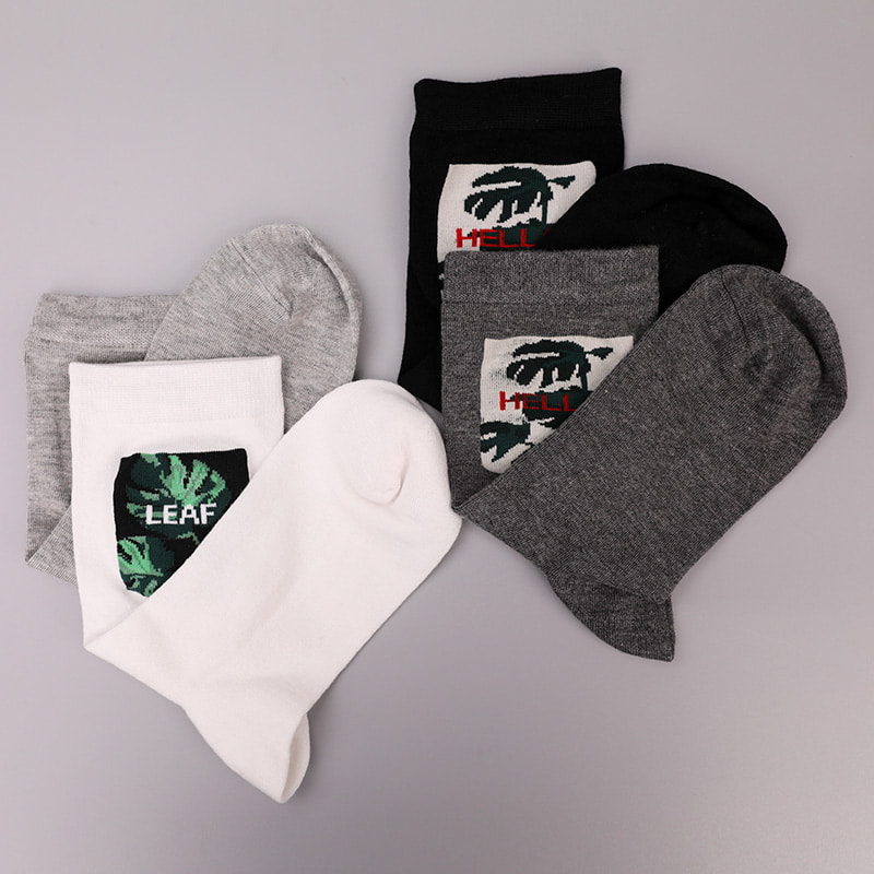 Meias masculinas de nylon de seda fiadas macias, imitação de elastano, estampa 3D, jacquard, costuradas à mão, outono e inverno WSD2850