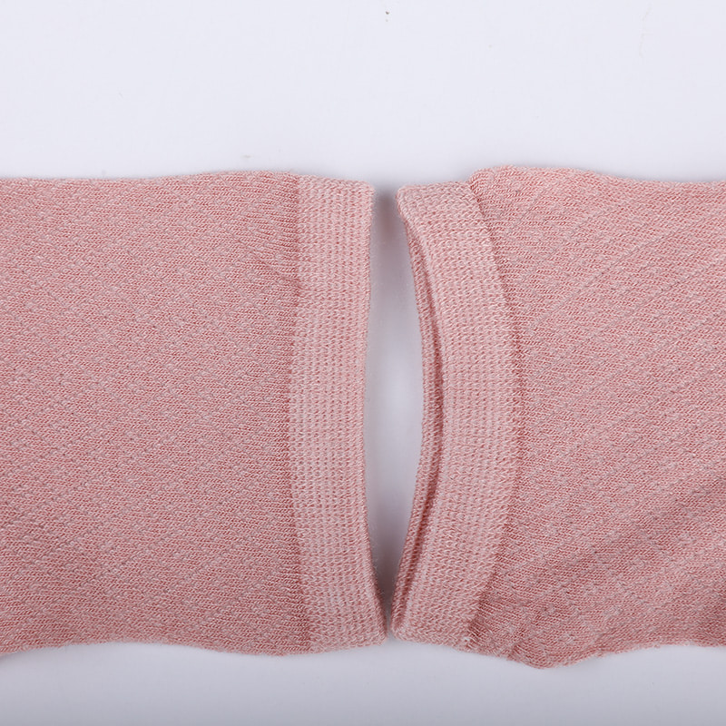 Bolsa de nylon de fibra de bambu macia, meias femininas casuais finas e pequenas de diamante, meias femininas costuradas à mão WSD1689