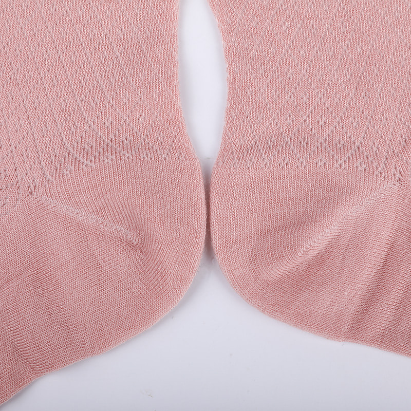 Bolsa de nylon de fibra de bambu macia, meias femininas casuais finas e pequenas de diamante, meias femininas costuradas à mão WSD1689