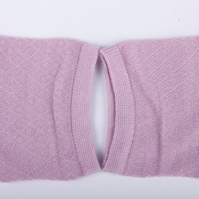 Bolsa de nylon de fibra de bambu macia, meias femininas casuais finas e pequenas de diamante, meias femininas costuradas à mão WSD1689