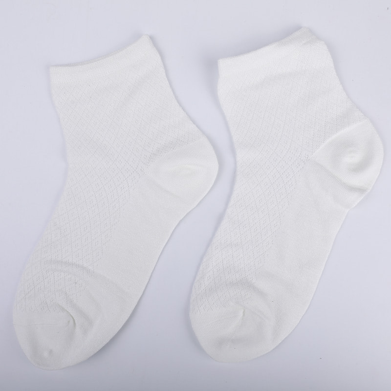 Bolsa de nylon de fibra de bambu macia, meias femininas casuais finas e pequenas de diamante, meias femininas costuradas à mão WSD1689