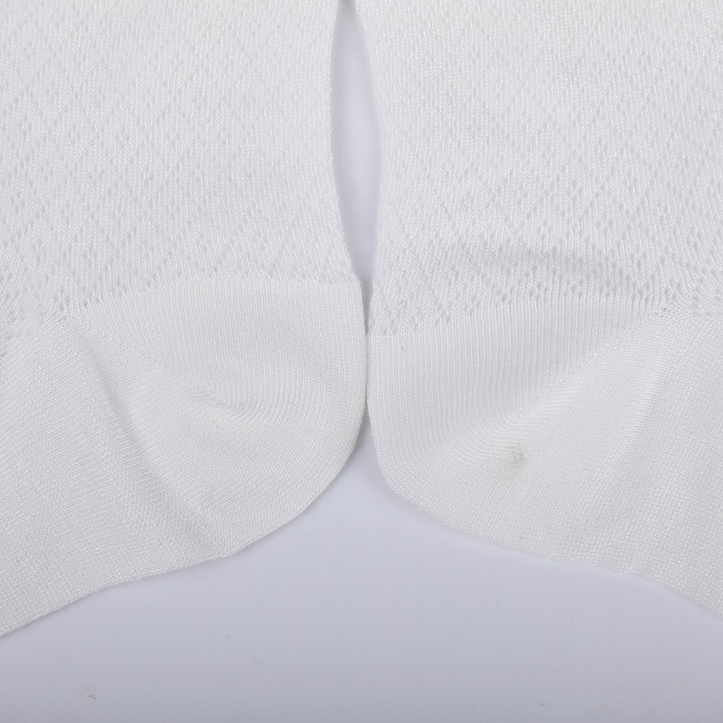 Bolsa de nylon de fibra de bambu macia, meias femininas casuais finas e pequenas de diamante, meias femininas costuradas à mão WSD1689