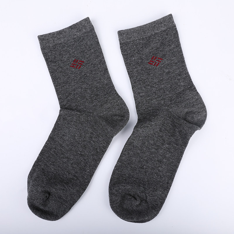 Meias de algodão penteado envoltas em amônia 98% fio de algodão pequeno jacquard costurado à mão outono e inverno meias masculinas WSD2581