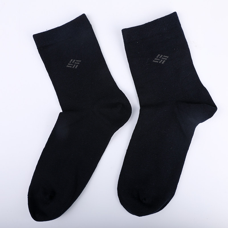 Meias de algodão penteado envoltas em amônia 98% fio de algodão pequeno jacquard costurado à mão outono e inverno meias masculinas WSD2581
