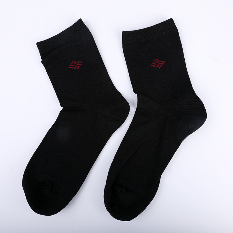 Meias de algodão penteado envoltas em amônia 98% fio de algodão pequeno jacquard costurado à mão outono e inverno meias masculinas WSD2581