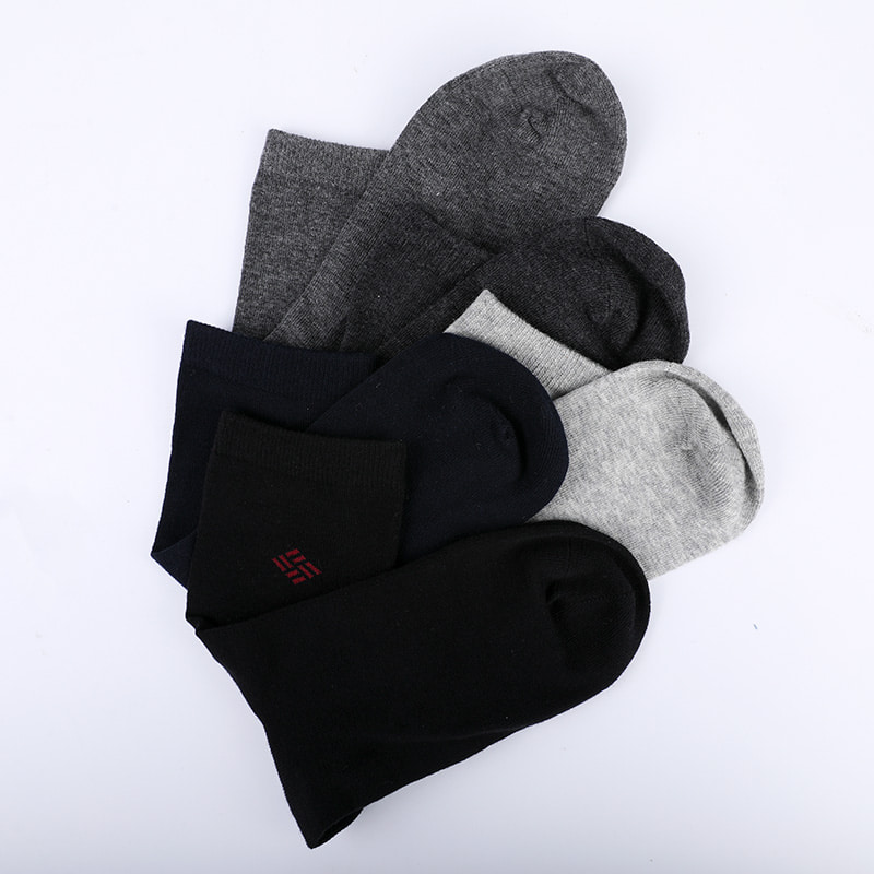 Meias de algodão penteado envoltas em amônia 98% fio de algodão pequeno jacquard costurado à mão outono e inverno meias masculinas WSD2581